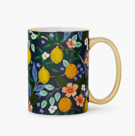 Citrus Grove Porcelain Mug