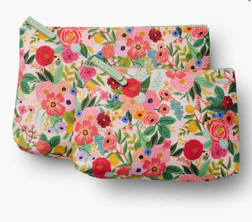 Garden Party Zippered Pouch Set
