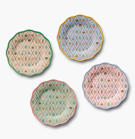 Spring Farm Assorted Melamine Dessert Plate (Set of 4)