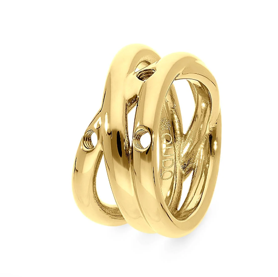 Qudo Triple Ring w/Three Gem Toppers