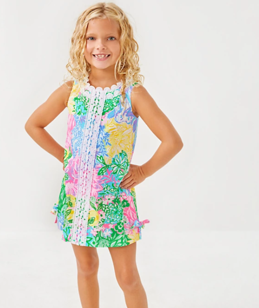 Little Lilly Classic Shift | Multi Bright Delight Patch