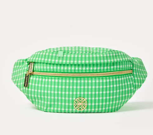Glenna Belt Bag | Fauna Green Performance Gingham
