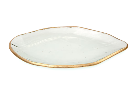 Flore Glass Serving Tray
