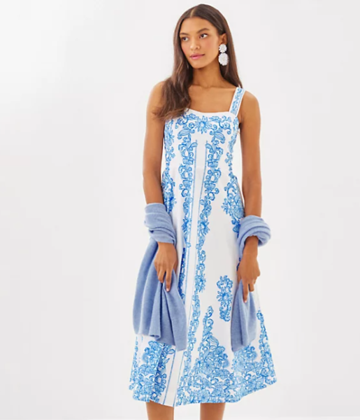 Maella Midi Dress | Sunny Side Up Resort White