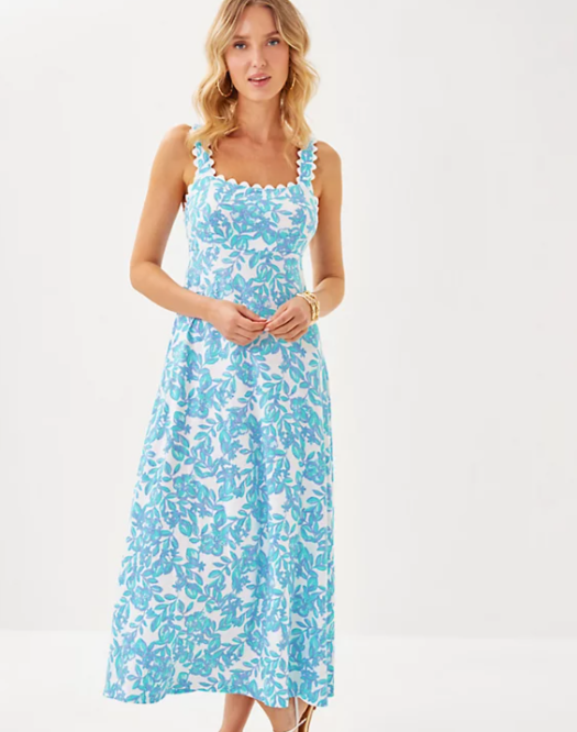 Dwyer Midi Dress | Jacaranda Blue Simply The Zest