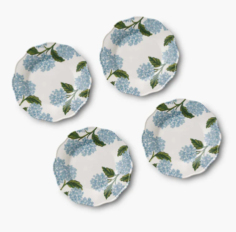 Hydrangea Melamine Dinner Plate (Set of 4)