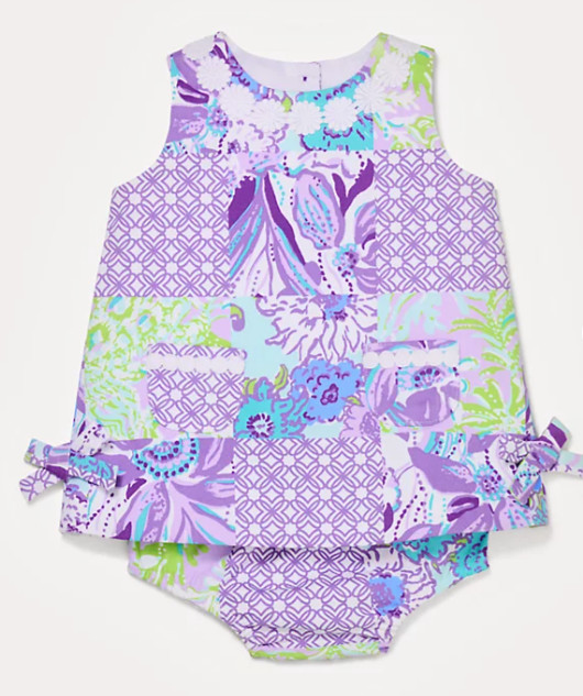 Baby Lilly Shift Dress | Multi Juicy Story Patch
