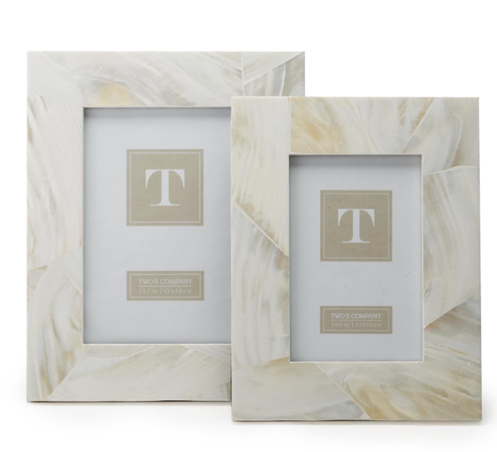 4x6 Ocean Sand Mother of Pearl Frame