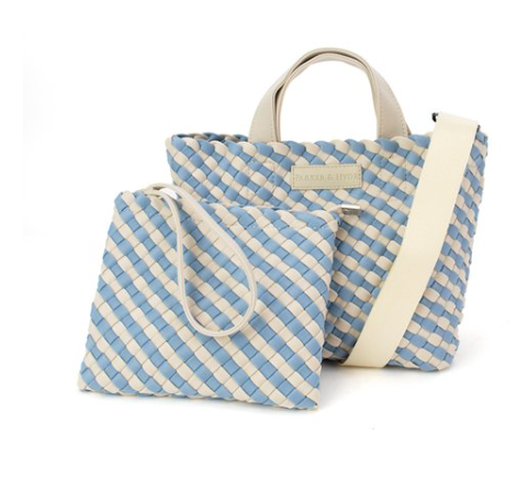 Denim Mini Hampton Woven Tote