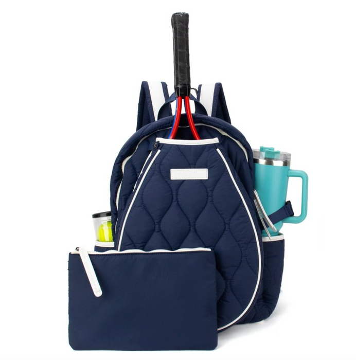Navy Tennis Courtside Backpack