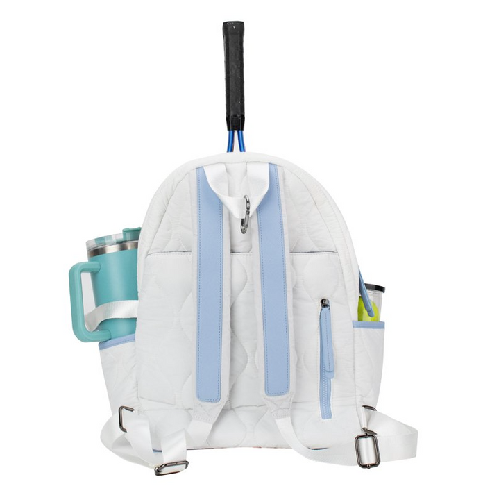White Tennis Courtside Backpack
