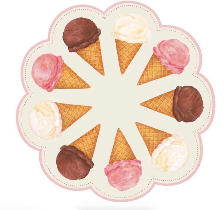 Die Cut Ice Cream Placemat