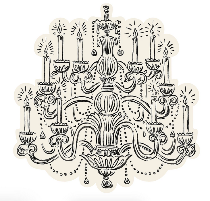 Die Cut Chandelier Placemat