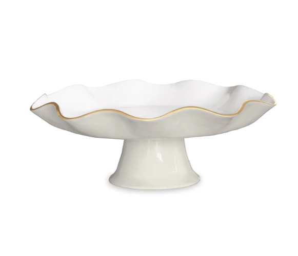 8780 Cream ENCANTO Carola Cake Plate