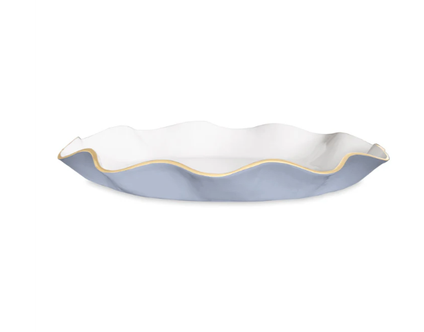 8799 Periwinkle ENCANTO Lg Carola Platter