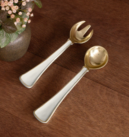 8483 Cream ENCANTO Soho Salad Servers
