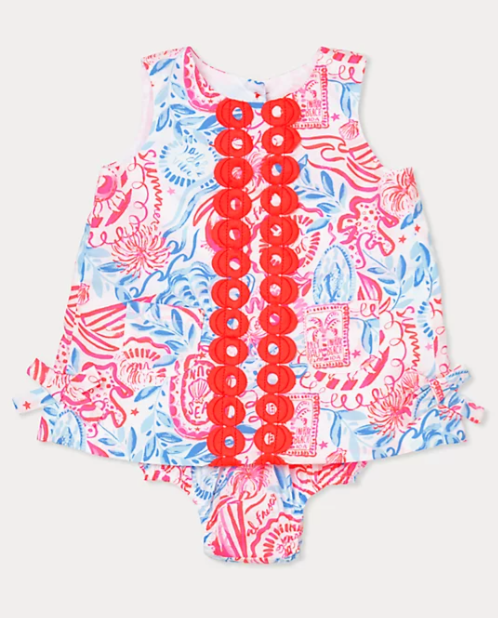Baby Lilly Shift Dress | Resort White Lil Sun Sea Sand