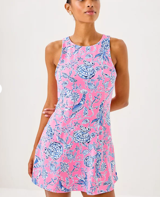 UPF 50+ Luxletic Westley Active Dress | Rousseau Pink Barefoot Beachcombers