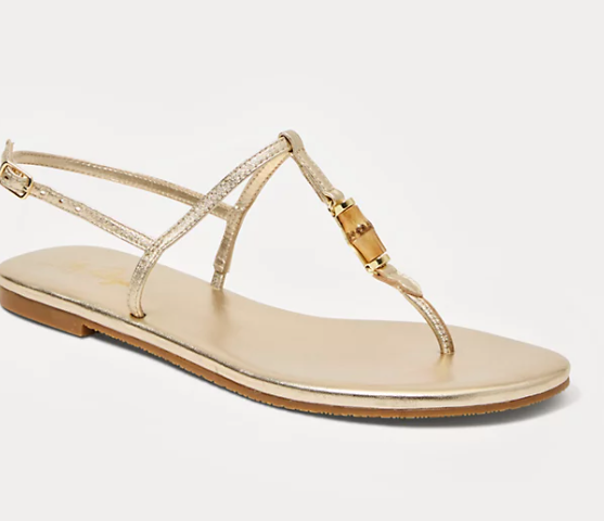Leena Sandal | Gold Metallic