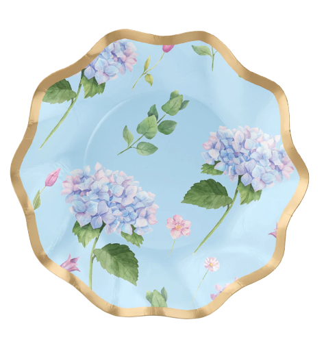 Wavy Hydrangeas Appetizer Bowl