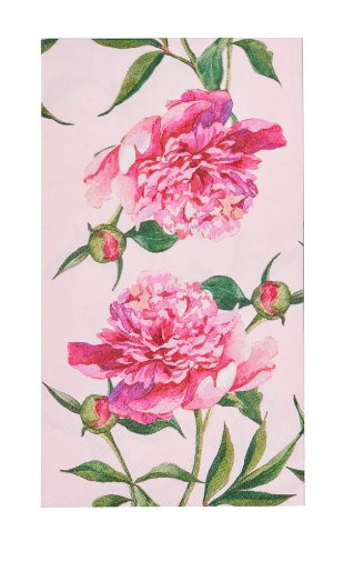 Pink Peony Guest Towels