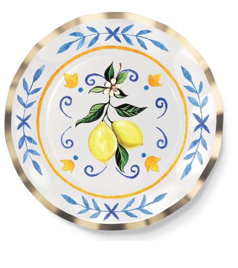 Wavy Capri Coast Salad Plate