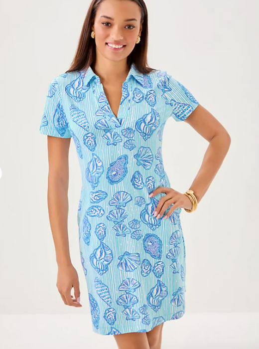 UPF 50+ Mandi Dress | Fresh Water Blue Cool As Shell