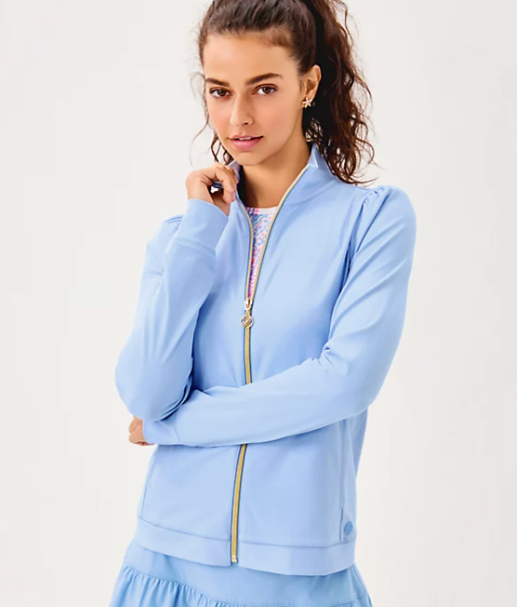 UPF 50+ Luxletic Caraway Jacket | Jacaranda Blue