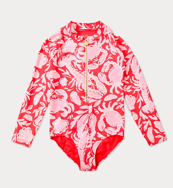 UPF 50+ Alicia Rashguard | Cane Coral Crab Collab