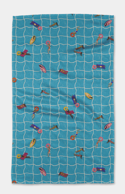 Geometry Tea Towel | At the Pool