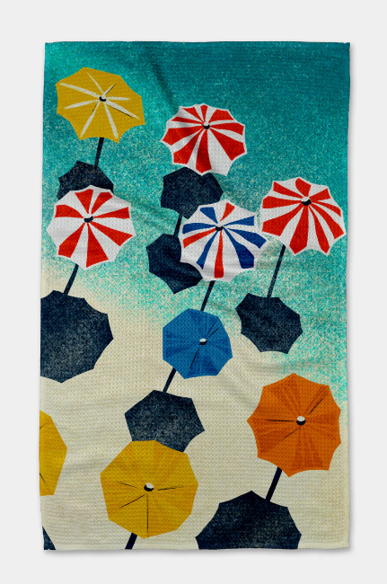 Geometry Tea Towel | Dancing Umbrellas