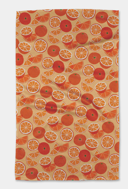 Geometry Tea Towel | Only Oranges