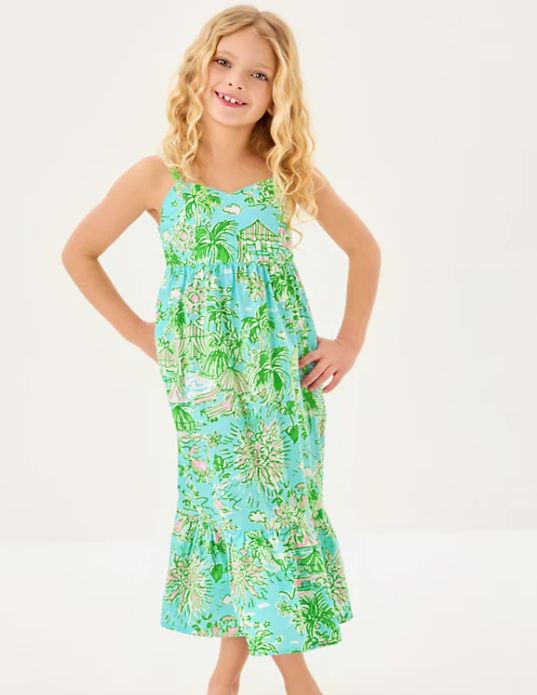 Mini Shelli Dress | Fresh Water Blue Sunbathers Bliss