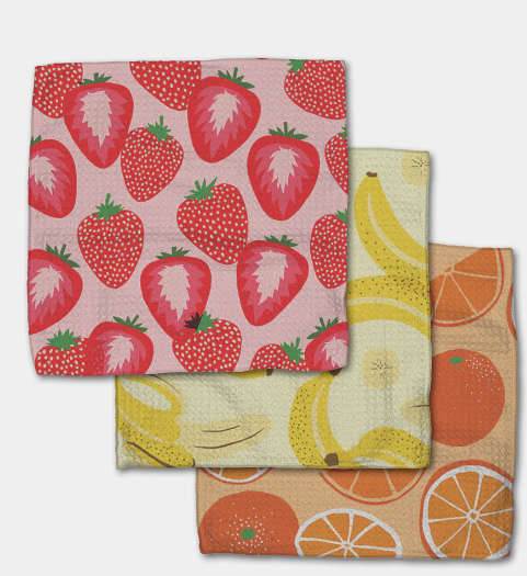 Geometry Dishcloth Set | Favorite Fruit