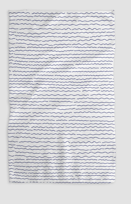 Geometry Tea Towel | Simple Waves