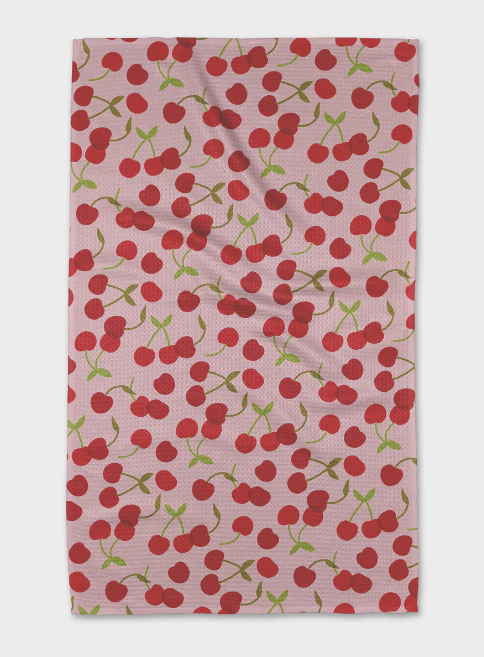 Geometry Tea Towel | Cherry Cherries