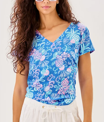 Meredith Tee | Sunwashed Blue Citrus Crush