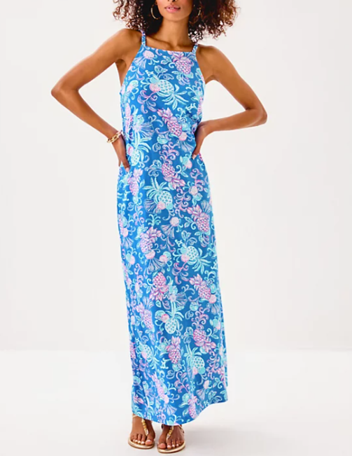 Kyleigh Maxi | Sunwashed Blue Citrus Crush