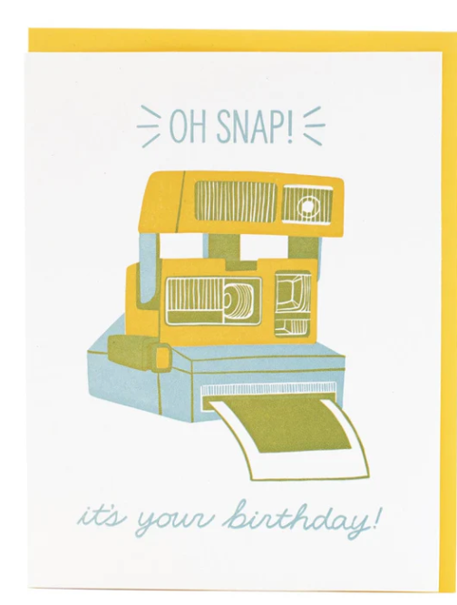 Instant Camera Birthday Card