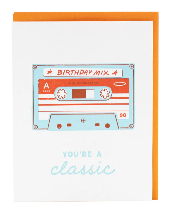 Cassette Tape Birthday Card