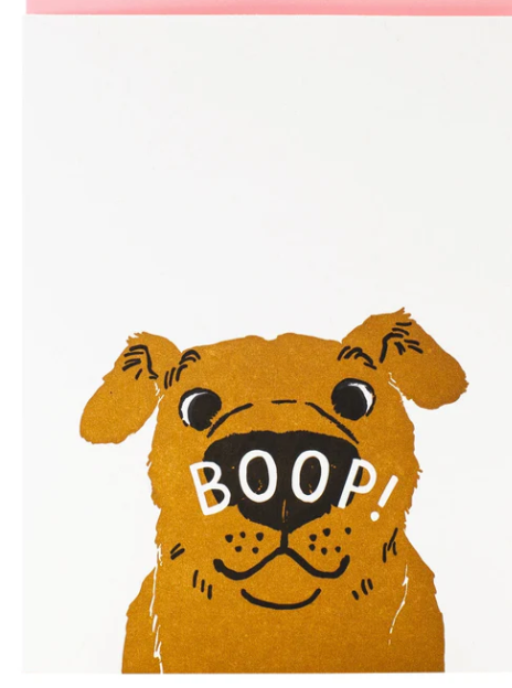 Nose Boop Dog Card