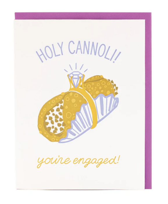Cannoli Engagement Card