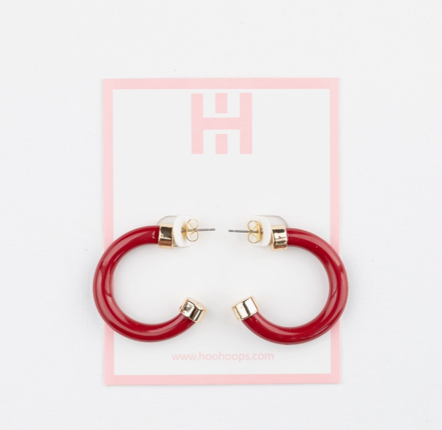 1" Mini HooHoops | Burgundy