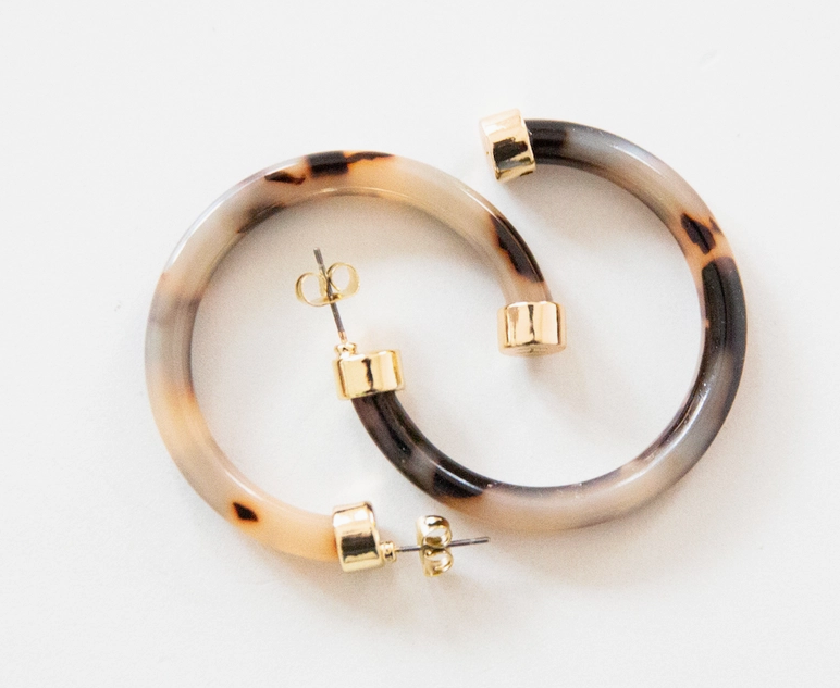 1.5" Mini HooHoops | Tortoise Shell