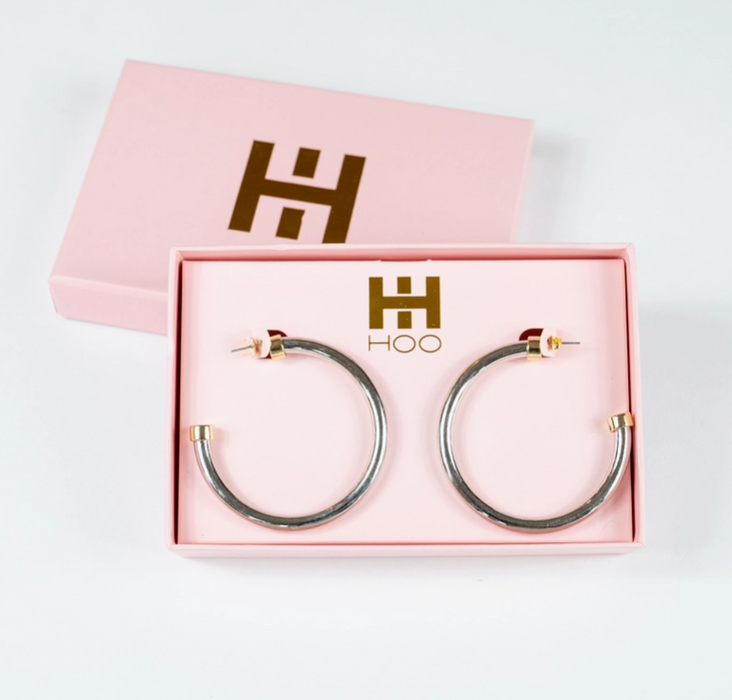 2" HooHoops | Silver w/Gold Cap