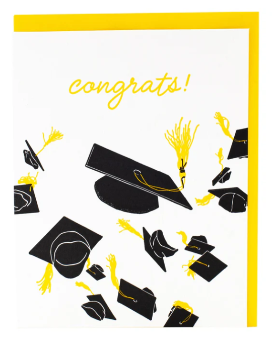 Cap Toss Graduation Card