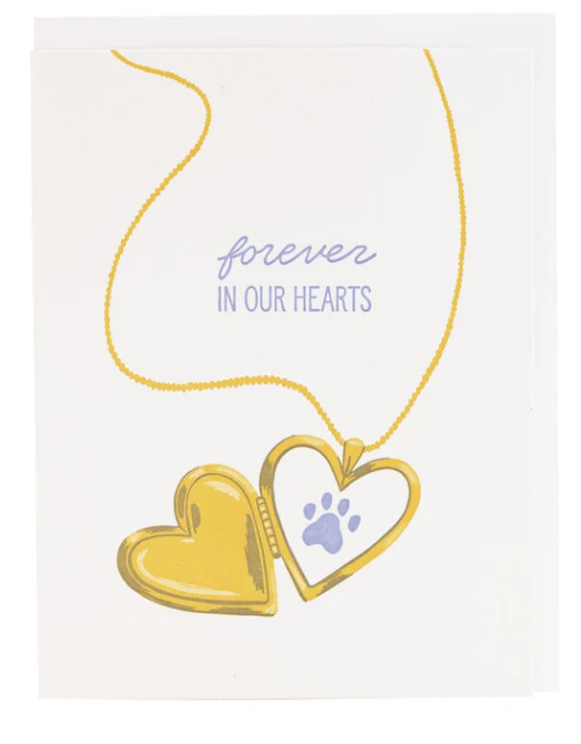 Locket Pet Sympathy Card