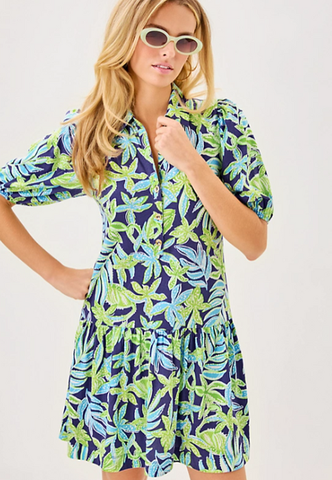 Bingley Dress | Sapphire Pool Tropical Tango