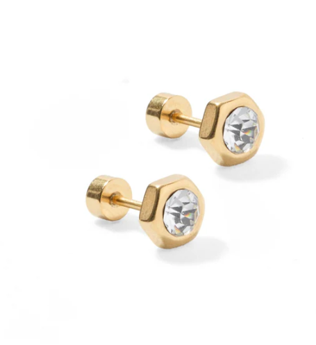 Addison Clear Stud Earrings