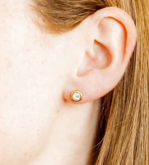 Addison Clear Stud Earrings
